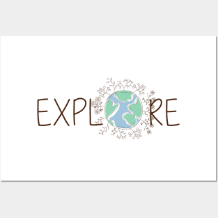 Explore Watercolor Globe Posters and Art